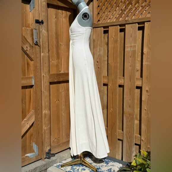 🆕 MISHA COLLECTION 🧿 NWOT The Jennifer Cupro Maxi Dress, Ivory - Sz XS - Picture 6 of 16